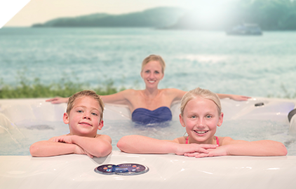 Ein Whirlpool ist ein sicherer Ort für die ganze Familie