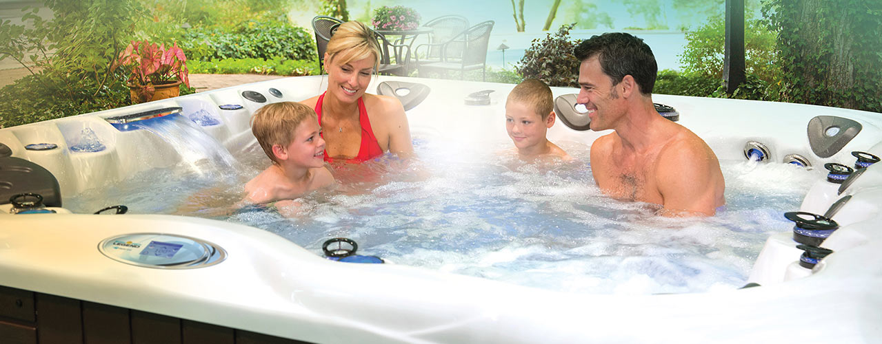 Familienspaß in Master Spas Whirlpools