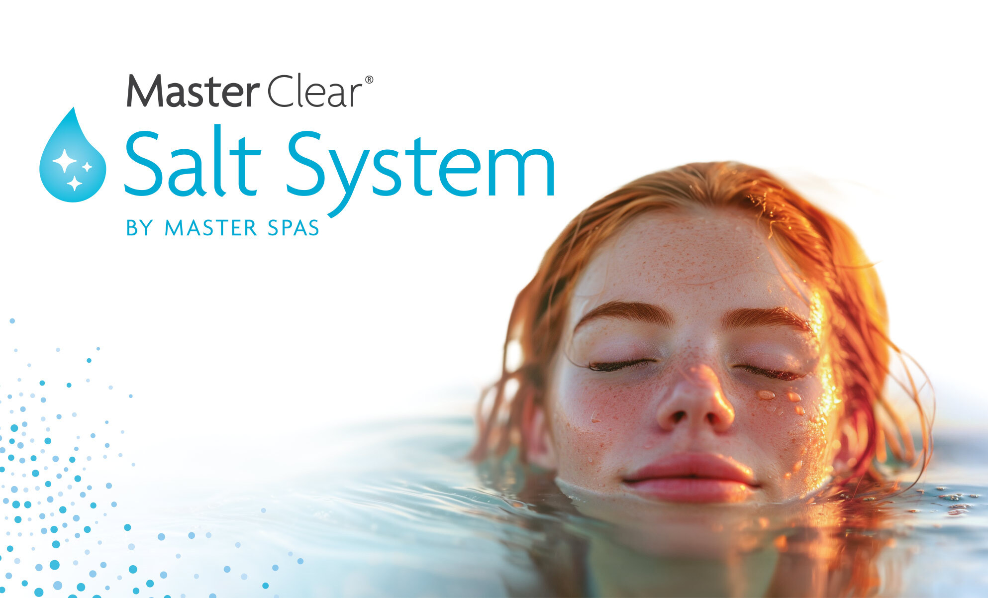 sauberes, klares Wasser in einem Whirlpool