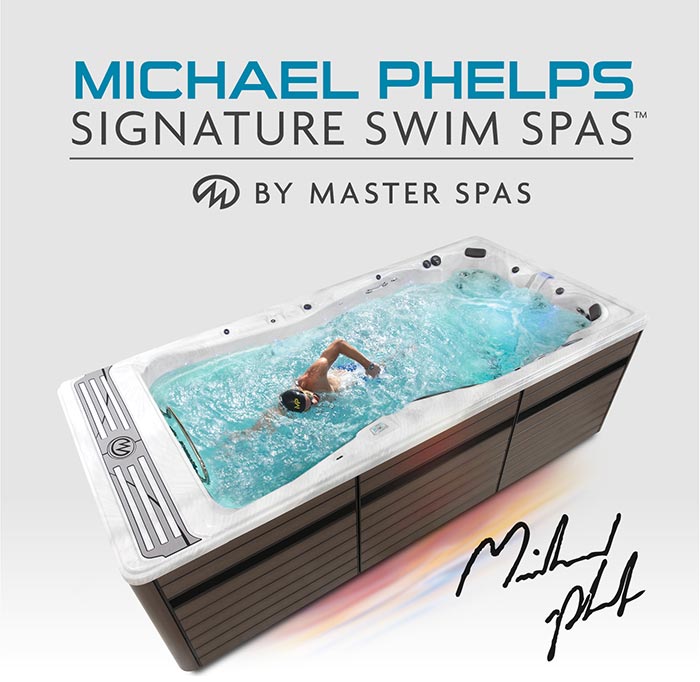Michael Phelps schwimmt im Spa